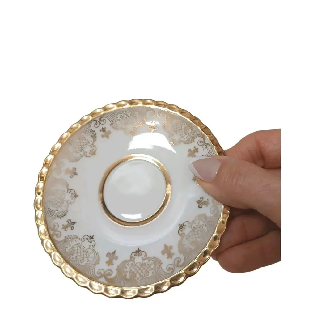Vintage Winterling Bavaria Germany Saucer Gold Grape Scalloped Leaf Replacement